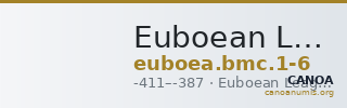 Euboean League Euboea BMC Euboea 1-6 — CANOA