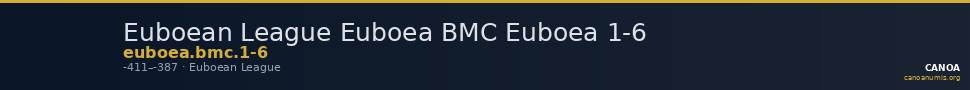 Euboean League Euboea BMC Euboea 1-6 — CANOA