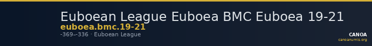Euboean League Euboea BMC Euboea 19-21 — CANOA