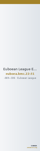 Euboean League Euboea BMC Euboea 22-31 — CANOA