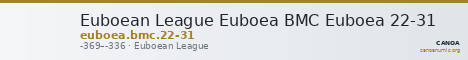 Euboean League Euboea BMC Euboea 22-31 — CANOA
