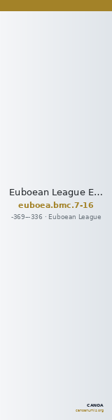 Euboean League Euboea BMC Euboea 7-16 — CANOA