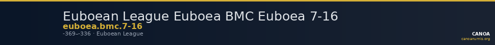 Euboean League Euboea BMC Euboea 7-16 — CANOA