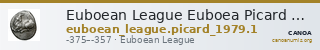 Euboean League Euboea Picard 1979 Issue 1 — CANOA