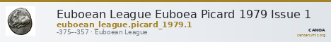 Euboean League Euboea Picard 1979 Issue 1 — CANOA