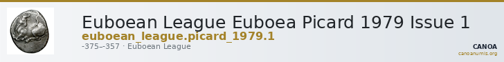 Euboean League Euboea Picard 1979 Issue 1 — CANOA
