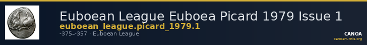 Euboean League Euboea Picard 1979 Issue 1 — CANOA