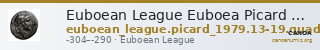Euboean League Euboea Picard 1979 Issue 13-19 quadruple — CANOA