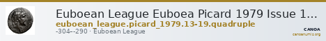 Euboean League Euboea Picard 1979 Issue 13-19 quadruple — CANOA