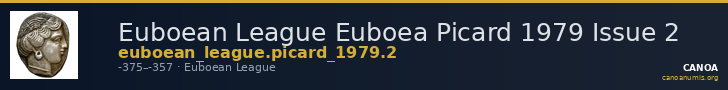 Euboean League Euboea Picard 1979 Issue 2 — CANOA