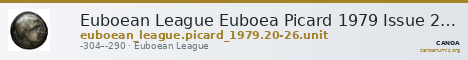 Euboean League Euboea Picard 1979 Issue 20-26 unit — CANOA