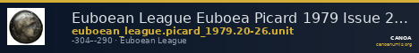 Euboean League Euboea Picard 1979 Issue 20-26 unit — CANOA