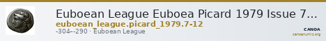 Euboean League Euboea Picard 1979 Issue 7-12 — CANOA
