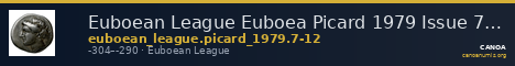 Euboean League Euboea Picard 1979 Issue 7-12 — CANOA