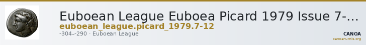 Euboean League Euboea Picard 1979 Issue 7-12 — CANOA