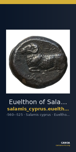 Euelthon of Salamis Salamis BMC Salamis 1-7 — CANOA