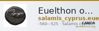 Euelthon of Salamis Salamis BMC Salamis 1-7 — CANOA