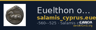 Euelthon of Salamis Salamis BMC Salamis 12-20 — CANOA