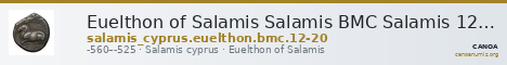 Euelthon of Salamis Salamis BMC Salamis 12-20 — CANOA
