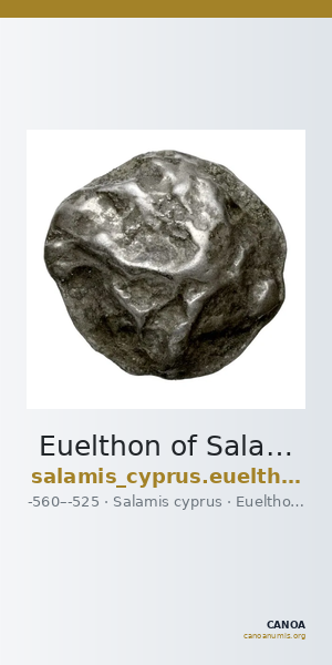 Euelthon of Salamis Salamis BMC Salamis 8-11 — CANOA