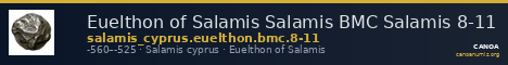 Euelthon of Salamis Salamis BMC Salamis 8-11 — CANOA