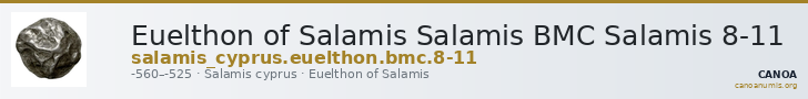 Euelthon of Salamis Salamis BMC Salamis 8-11 — CANOA