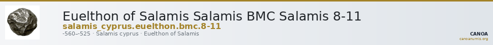 Euelthon of Salamis Salamis BMC Salamis 8-11 — CANOA