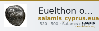 Euelthon of Salamis Salamis SNG Copenhagen Salamis 31 — CANOA