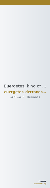 Euergetes, king of the Derrones  Svoronos 1919 18 — CANOA