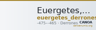 Euergetes, king of the Derrones  Svoronos 1919 18 — CANOA