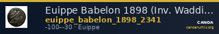 Euippe Babelon 1898 (Inv. Waddington) 2341 — CANOA