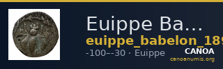 Euippe Babelon 1898 (Inv. Waddington) 2342 — CANOA