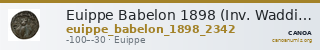 Euippe Babelon 1898 (Inv. Waddington) 2342 — CANOA