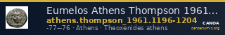 Eumelos Athens Thompson 1961 1196-1204 — CANOA