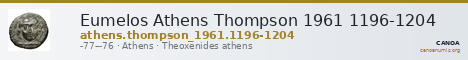 Eumelos Athens Thompson 1961 1196-1204 — CANOA
