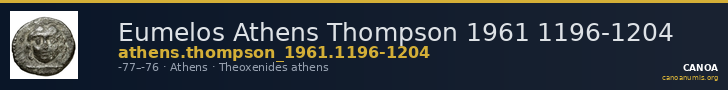 Eumelos Athens Thompson 1961 1196-1204 — CANOA