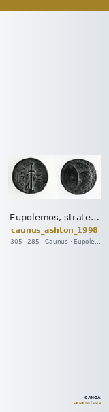 Eupolemos, strategos of Caria Caunus Ashton 1998 — CANOA