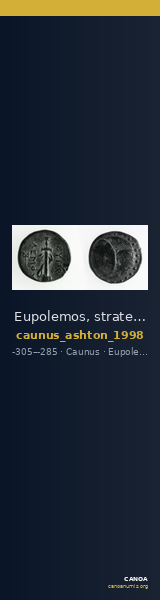 Eupolemos, strategos of Caria Caunus Ashton 1998 — CANOA