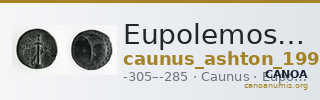 Eupolemos, strategos of Caria Caunus Ashton 1998 — CANOA
