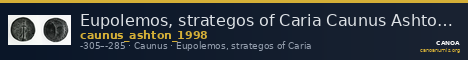 Eupolemos, strategos of Caria Caunus Ashton 1998 — CANOA