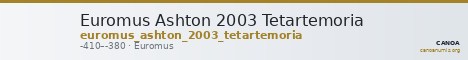 Euromus Ashton 2003 Tetartemoria — CANOA