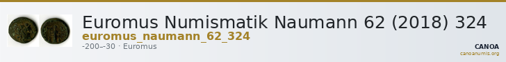 Euromus Numismatik Naumann 62 (2018) 324 — CANOA