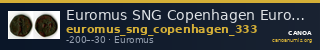 Euromus SNG Copenhagen Euromus 333 — CANOA