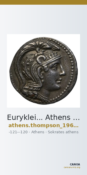 Euryklei... Athens Thompson 1961 503bis, 507bis-523 — CANOA