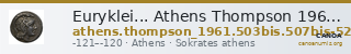 Euryklei... Athens Thompson 1961 503bis, 507bis-523 — CANOA