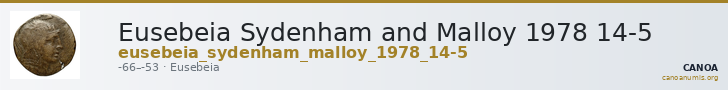 Eusebeia Sydenham and Malloy 1978 14-5 — CANOA