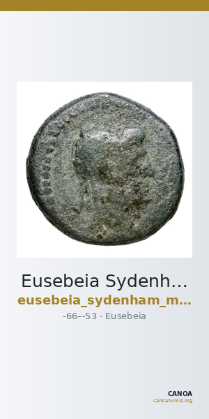 Eusebeia Sydenham and Malloy 1978 19-20 — CANOA