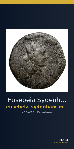 Eusebeia Sydenham and Malloy 1978 24-8 — CANOA