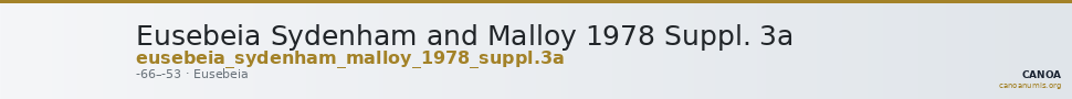 Eusebeia Sydenham and Malloy 1978 Suppl. 3a — CANOA