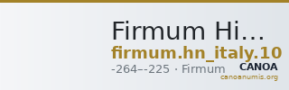 Firmum Historia Numorum Italy 10 — CANOA